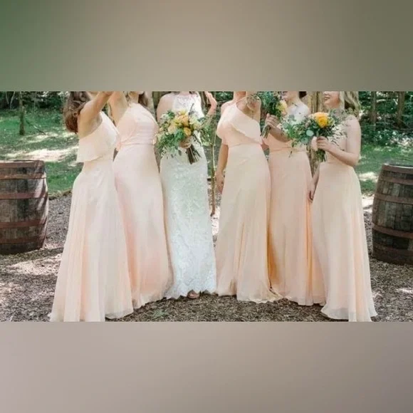 grey and peach bridesmaid dresses Light Blue Strapless Straight Bridesmaid Dress – Dressesforparty main image 1